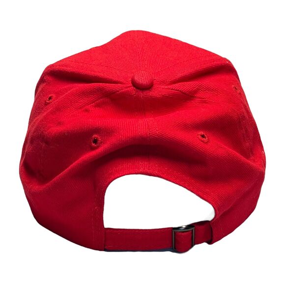 Mansfield Softball Men's One Size Red 100% Cotton Adjustable Fitted Hat/Cap - Picture 3 of 6